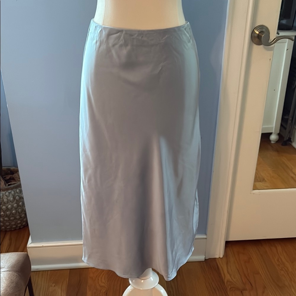 Chic light blue Midi Skirt NWT